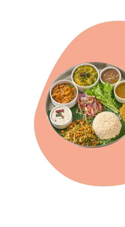 background image with food items